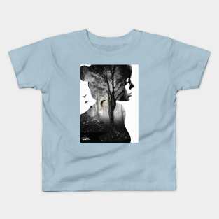 Sadness has a crescent moon Kids T-Shirt